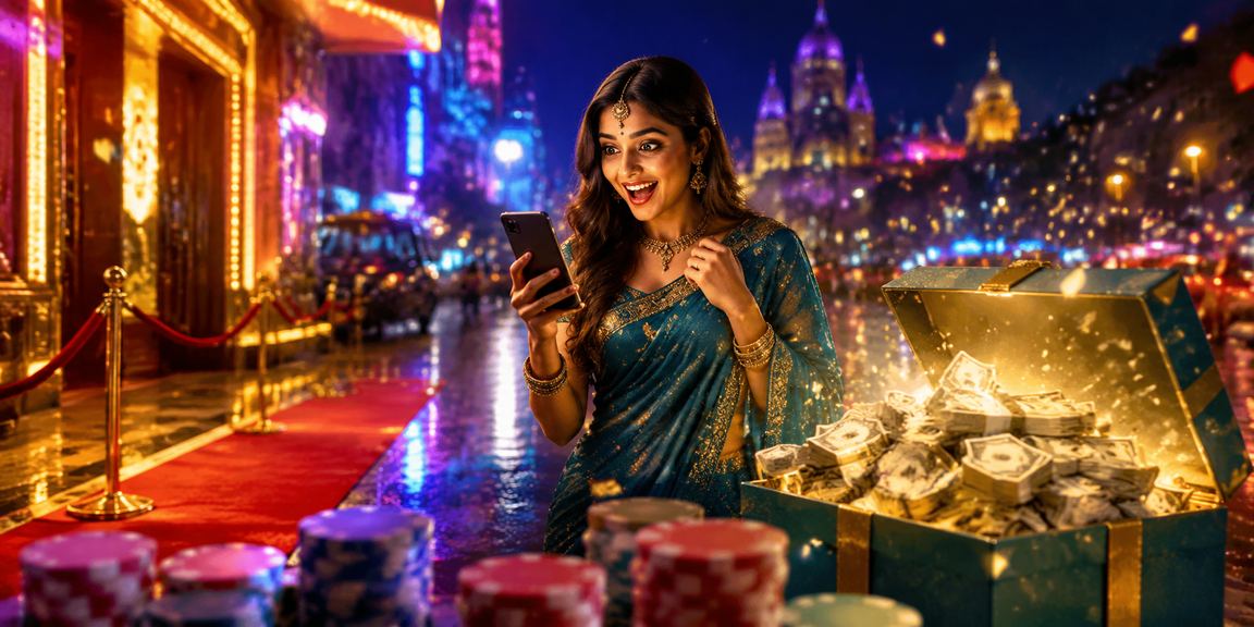 Mumbai mobile casino entertainment with traditional attire